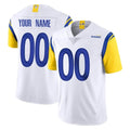 Punc Custom LA.Rams White Limited Vapor Untouchable Home Game Any Name & Numbers Stitched Jerseys