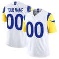 Punc Custom LA.Rams White Vapor F.U.S.E. Limited Home Game Any Name & Numbers Stitched Jerseys