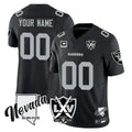Punc Custom LV.Raiders Black 65th Anniversary Vapor Limited Home Game Any Name & Numbers Stitched Jerseys