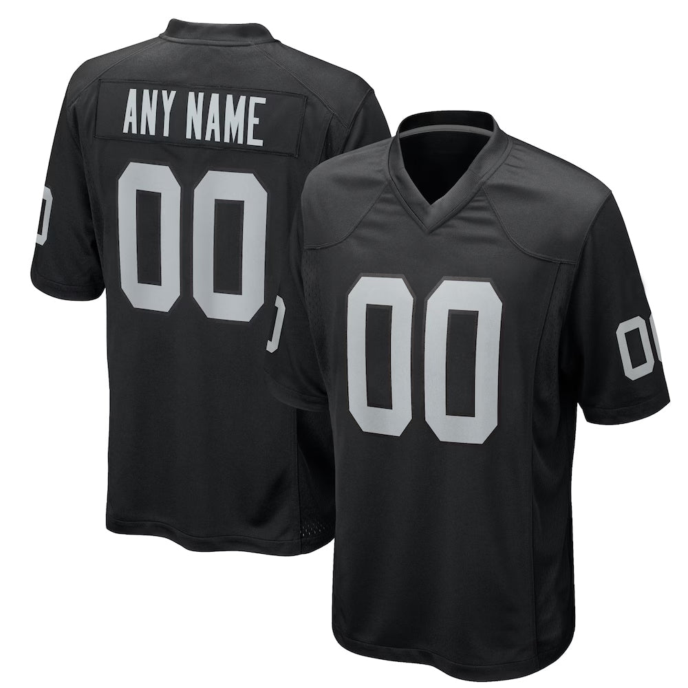 Punc Custom LV.Raiders Black Home Game Stitched Jerseys