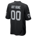 Punc Custom LV.Raiders Black Home Game Stitched Jersey