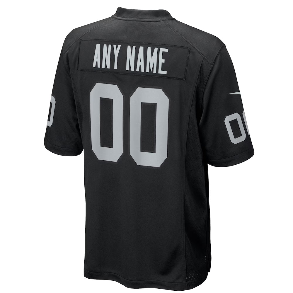 Punc Custom LV.Raiders Black Home Game Stitched Jersey