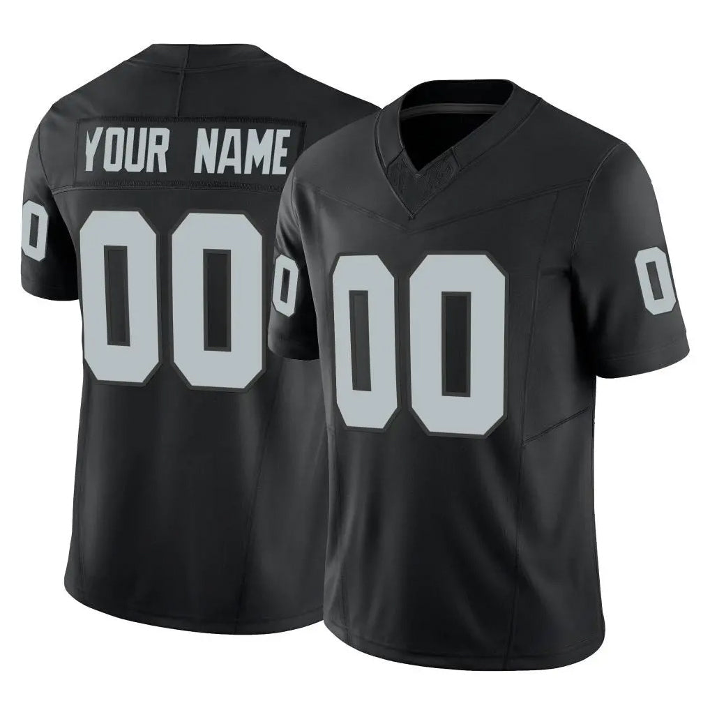 Punc Custom LV.Raiders Black Limited Vapor F.U.S.E. Home Game Any Name & Numbers Stitched Jerseys