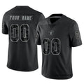 Punc Custom LV.Raiders Black RFLCTV Limited Stitched Jerseys