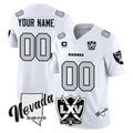 Punc Custom LV.Raiders White 2026 Vapor Limited 65th Anniversary Home Game Any Name & Numbers Stitched Jerseys