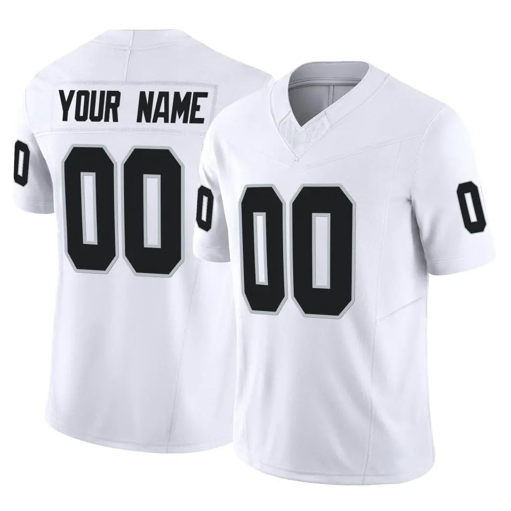 Punc Custom LV.Raiders White Limited Vapor F.U.S.E. Home Game Any Name & Numbers Stitched Jerseys