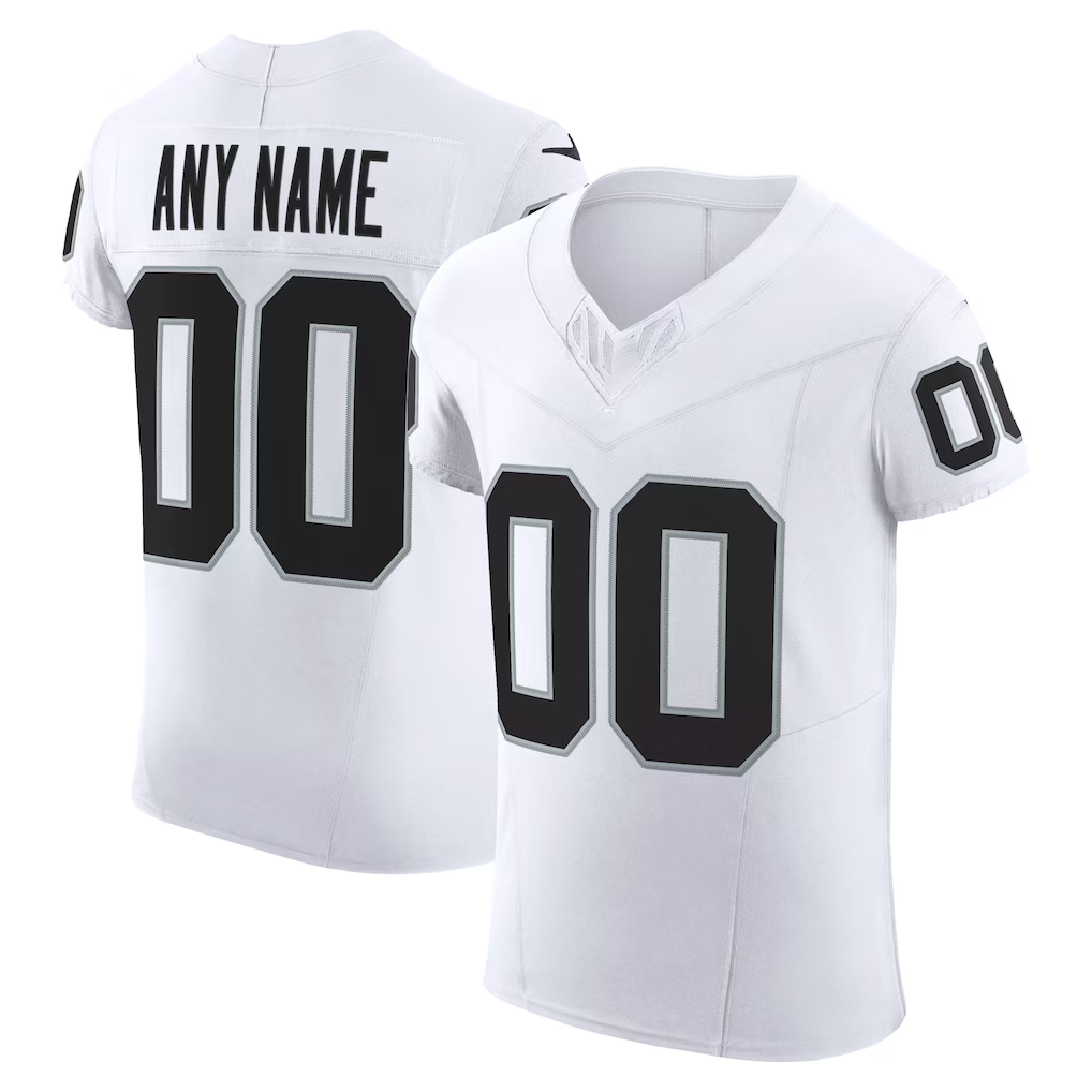 Punc Custom LV.Raiders White Vapor F.U.S.E. Elite Stitched Jerseys