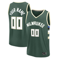 Punc Custom M.Bucks Green Fast Break Jerseys - Icon Edition