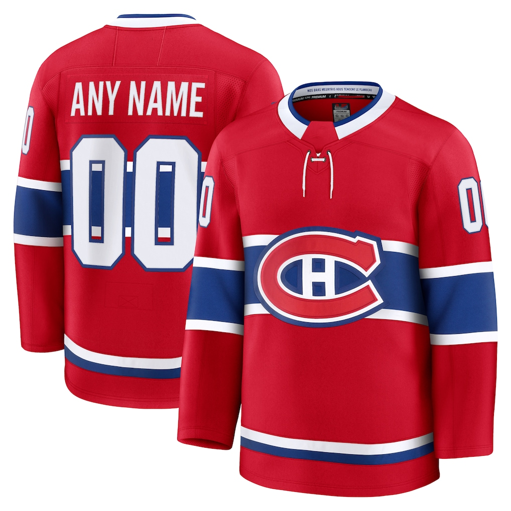 Punc Custom M.Canadiens Red Home Premium Jerseys