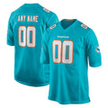 Punc Custom M.Dolphins Aqua Home Game Any Name & Numbers Stitched Jerseys