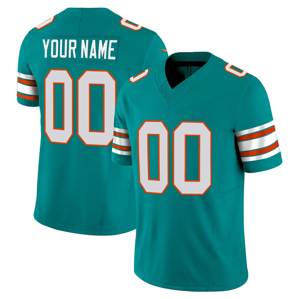 Punc Custom M.Dolphins Aqua Limited Alternate Vapor F.U.S.E. Home Game Any Name & Numbers Stitched Jerseys