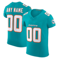 Punc Custom M.Dolphins Aqua Vapor F.U.S.E. Elite Stitched Jerseys