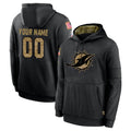 Punc Custom M.Dolphins Black Salute to Service Hoodies Limited Game Any Name & Numbers Stitched Jerseys