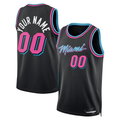 Punc Custom M.Heat Black 202526 City Edition Swingman Jerseys