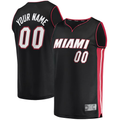 Punc Custom M.Heat Black Fast Break Replica Jerseys - Icon Edition