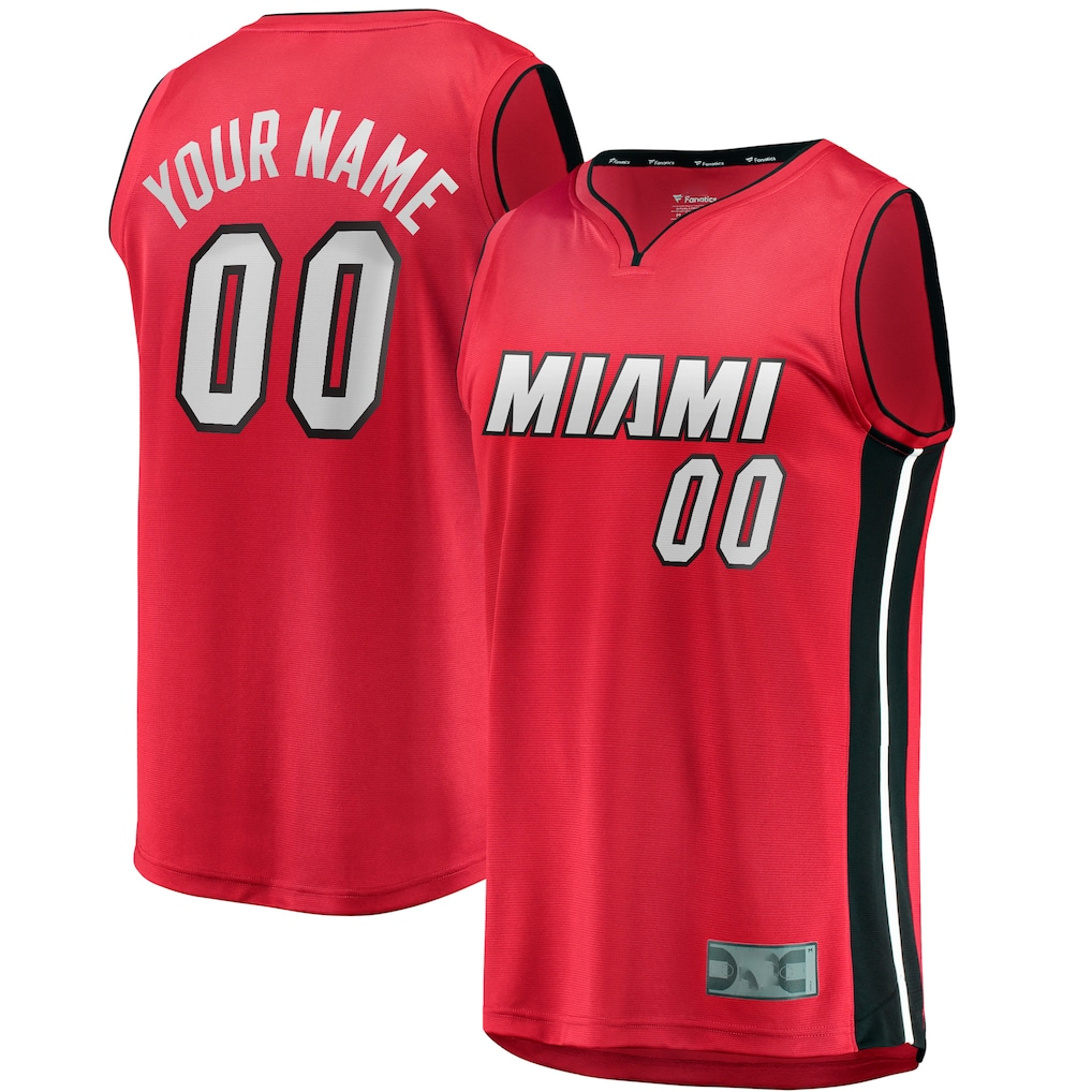 Punc Custom M.Heat Red Fast Break Jerseys - Statement Edition