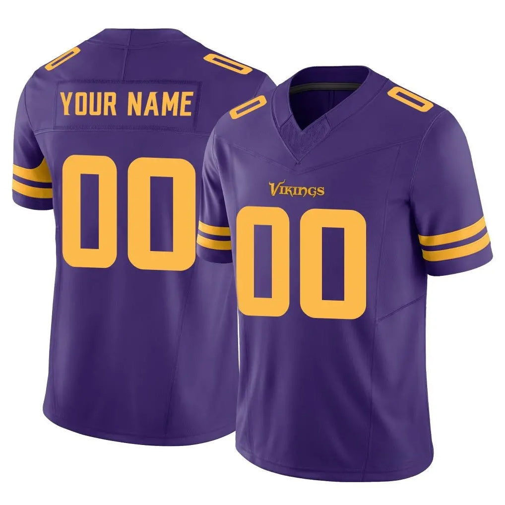 Punc Custom MN.Vikings Purple Limited Alternate Vapor F.U.S.E. Home Game Any Name & Numbers Stitched Jerseys