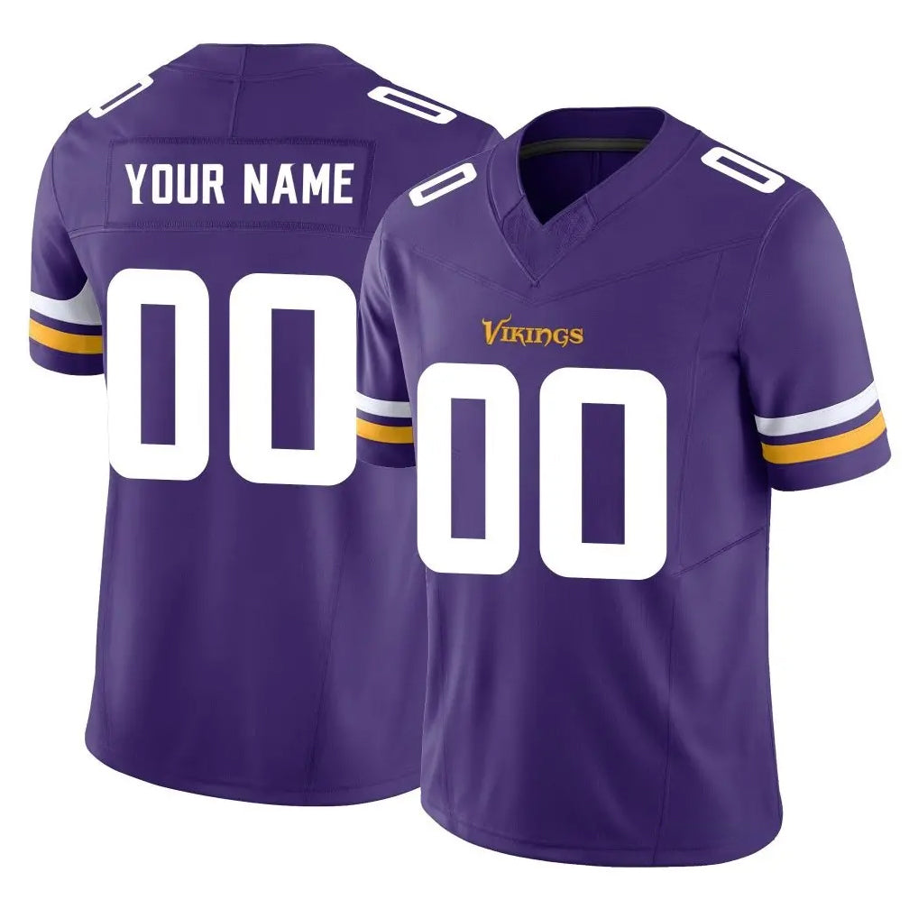 Punc Custom MN.Vikings Purple Limited Vapor F.U.S.E. Home Game Any Name & Numbers Stitched Jerseys