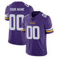 Punc Custom MN.Vikings Purple Limited Vapor Untouchable Home Game Any Name & Numbers Stitched Jerseys
