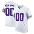 Punc Custom MN.Vikings White Alternate Legend Home Game Any Name & Numbers Stitched Jerseys