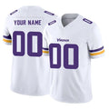 Punc Custom MN.Vikings White Limited Vapor F.U.S.E. Home Game Any Name & Numbers Stitched Jerseys