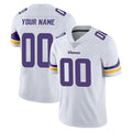 Punc Custom MN.Vikings White Limited Vapor Untouchable Home Game Any Name & Numbers Stitched Jerseys