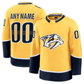 Punc Custom N.Predators Gold Home Premium Jerseys