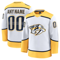 Punc Custom N.Predators White Away Premium Jerseys