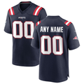 Punc Custom NE.Patriots Navy Game Stitched Jerseys