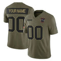 Punc Custom NE.Patriots Olive 2025 Salute To Service Limited Any Name & Numbers Stitched Jerseys