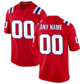Punc Custom NE.Patriots  Red Alternate Stitched Jerseys