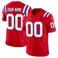 Punc Custom NE.Patriots Red Limited Vapor F.U.S.E. Home Game Any Name & Numbers Stitched Jerseys