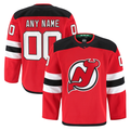 Punc Custom N.Jersey Devils Red Home Authentic Pro Jerseys
