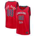 Punc Custom NO.Pelicans Red Fast Break Stitched Jerseys- Statement Edition