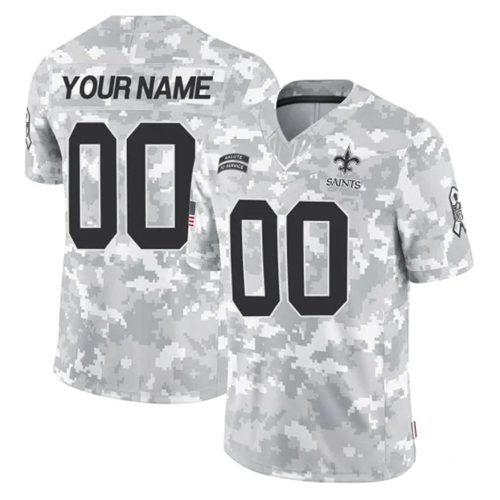Punc Custom NO.Saints Arctic Camo Salute To Service Limited Game Any Name & Numbers Stitched Jerseys