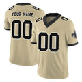 Punc Custom NO.Saints Gold Limited Vapor F.U.S.E. Home Game Any Name & Numbers Stitched Jerseys