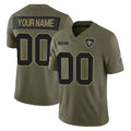 Punc Custom NO.Saints Olive 2025 Salute To Service Limited Any Name & Numbers Stitched Jerseys
