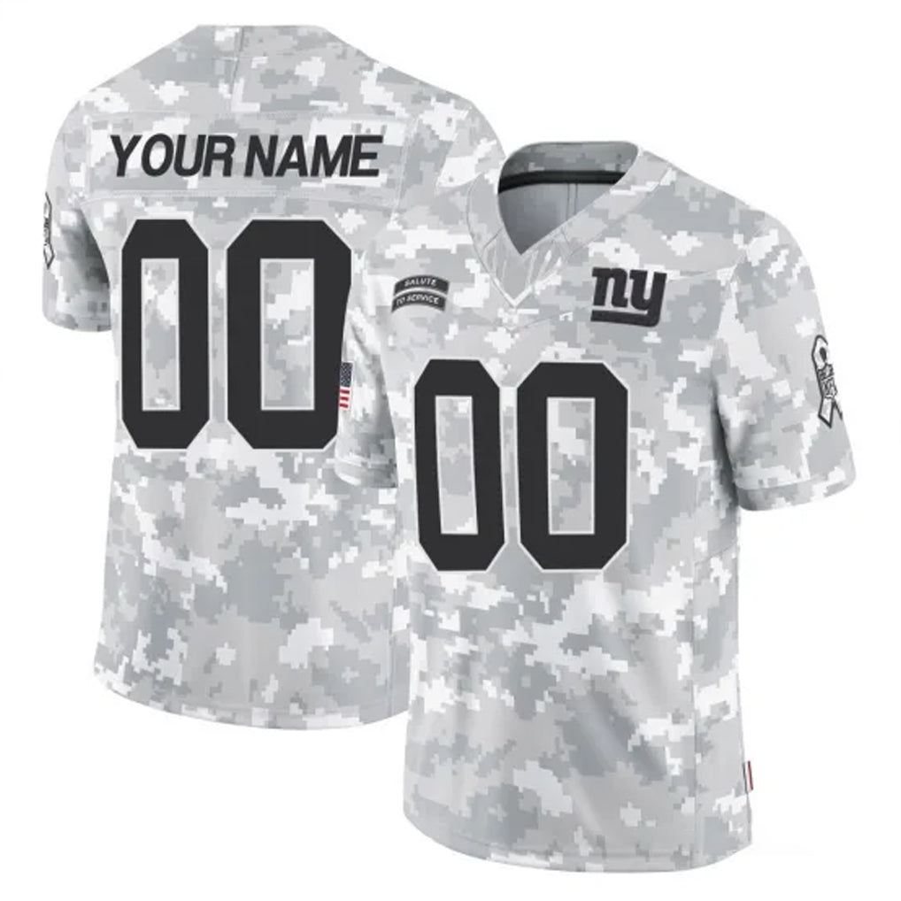 Punc Custom NY.Giants Arctic Camo Salute To Service Limited Game Any Name & Numbers Stitched Jerseys