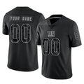Punc Custom NY.Giants Black Limited Reflective Home Game Any Name & Numbers Stitched Jerseys