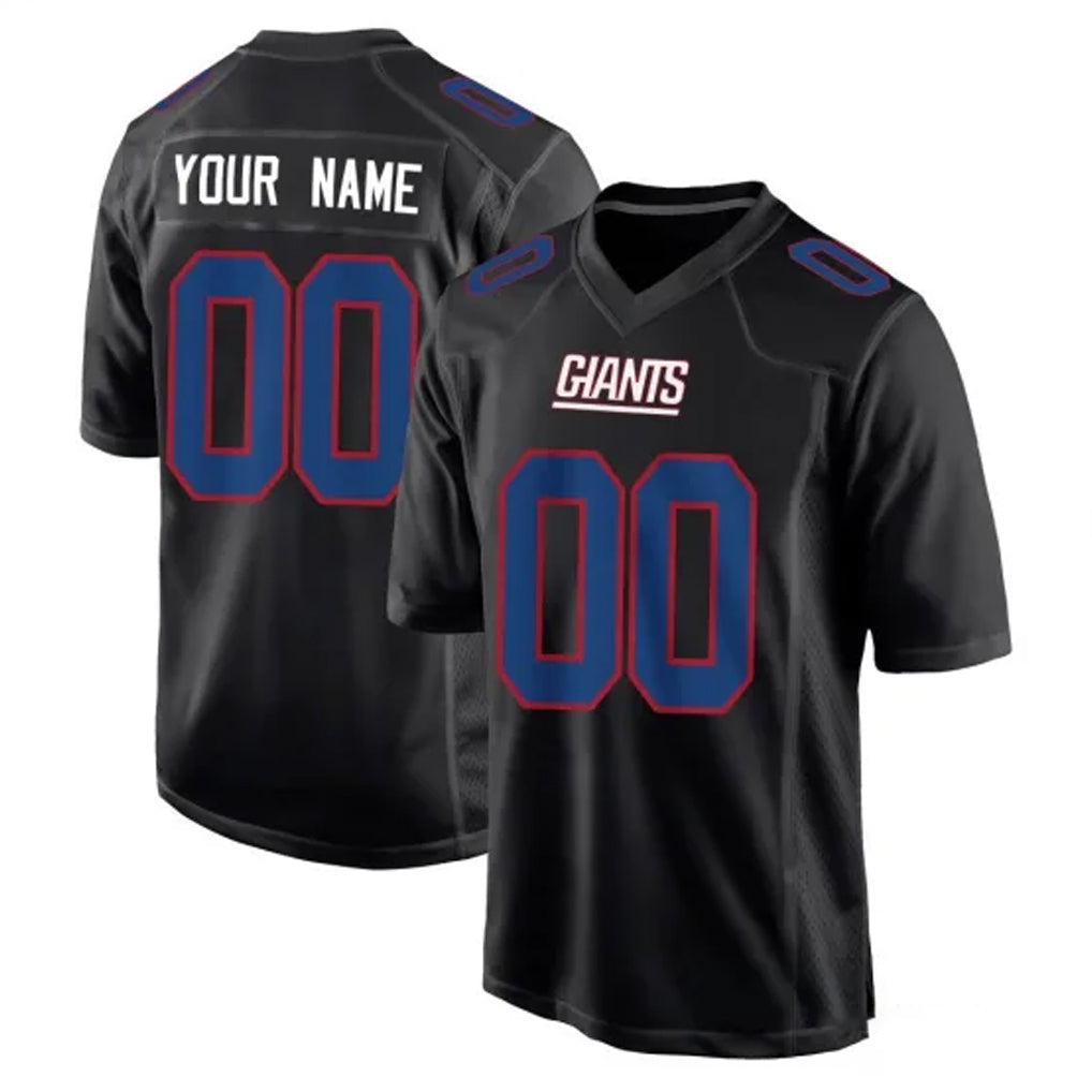 Punc Custom NY.Giants Carbon Fashion Limited Home Game Any Name & Numbers Stitched Jerseys