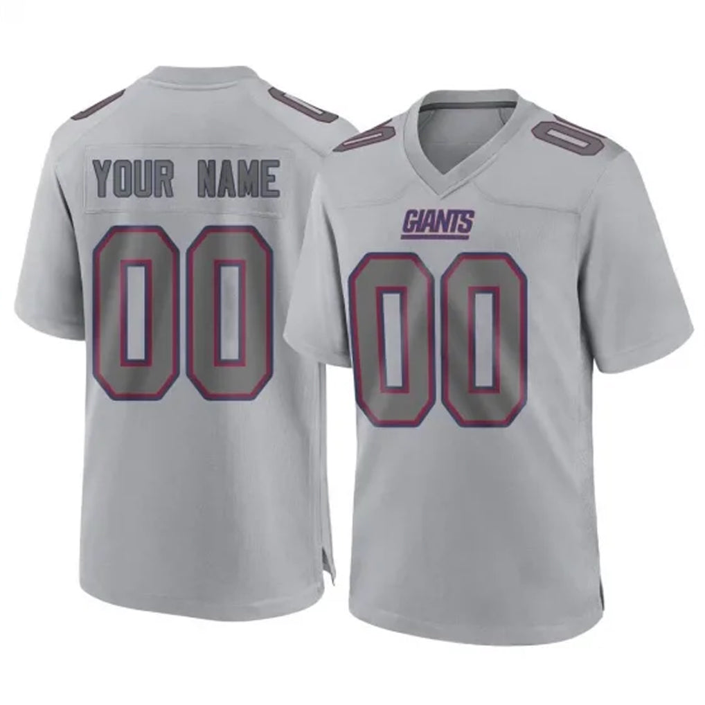 Punc Custom NY.Giants Gray Atmosphere Fashion Limited Game Any Name & Numbers Stitched Jerseys