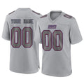 Punc Custom NY.Giants Gray Atmosphere Fashion Limited Game Any Name & Numbers Stitched Jerseys