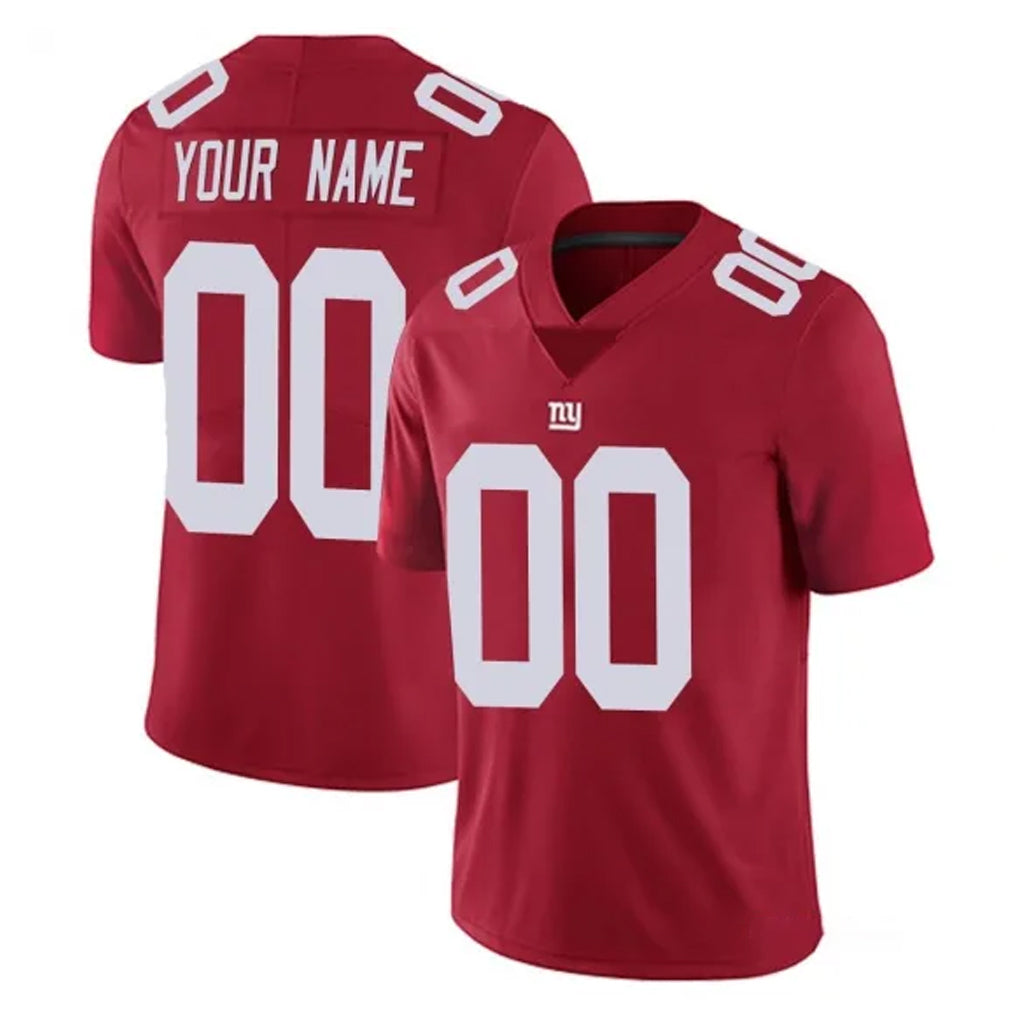 Punc Custom NY.Giants Red Limited Vapor Untouchable Home Game Any Name & Numbers Stitched Jerseys