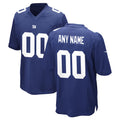 Punc Custom NY.Giants Royal Home Game Any Name & Numbers Stitched Jerseys
