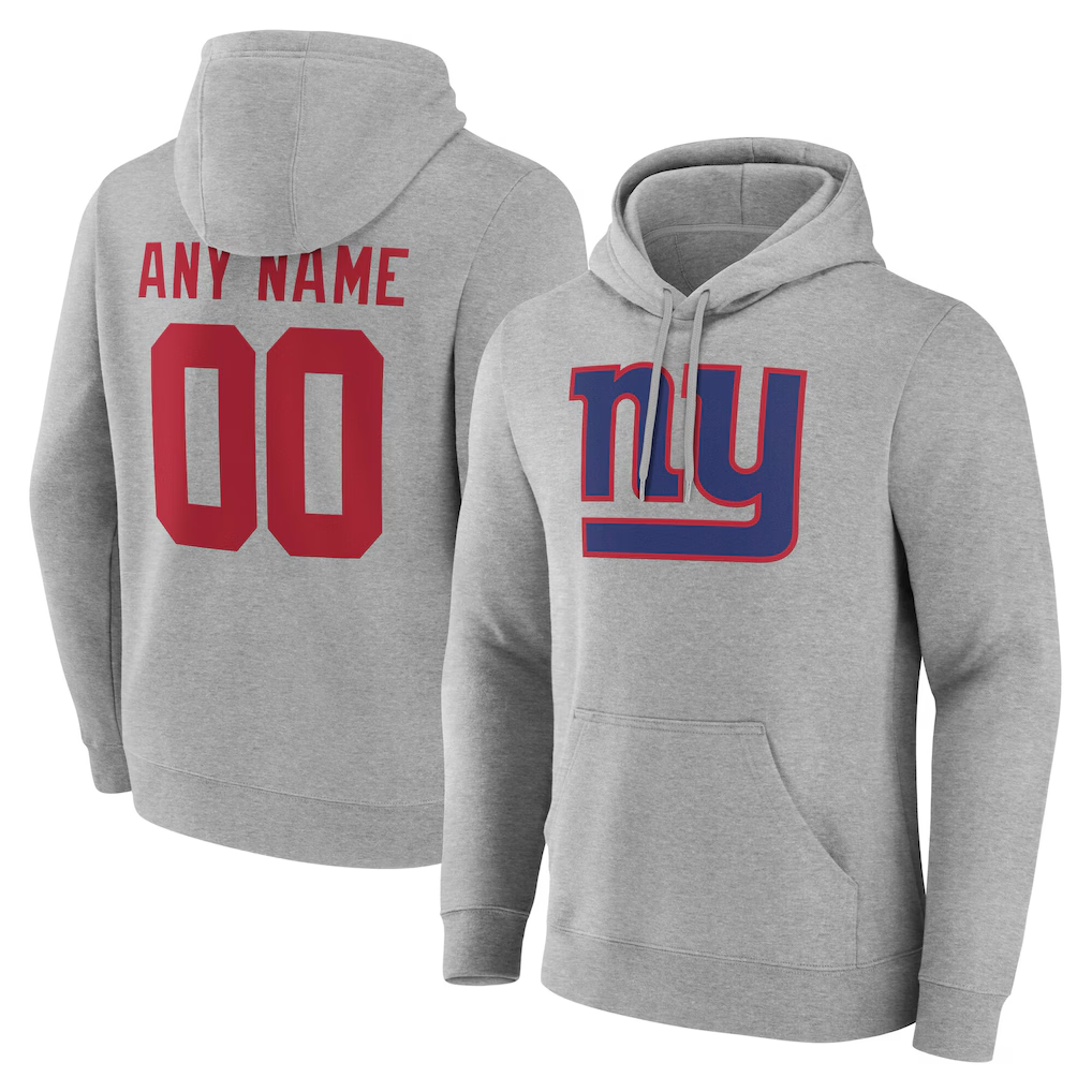 Punc Custom NY.Giants Team Authentic Personalized Name & Number Hoodie Stitched Jerseys