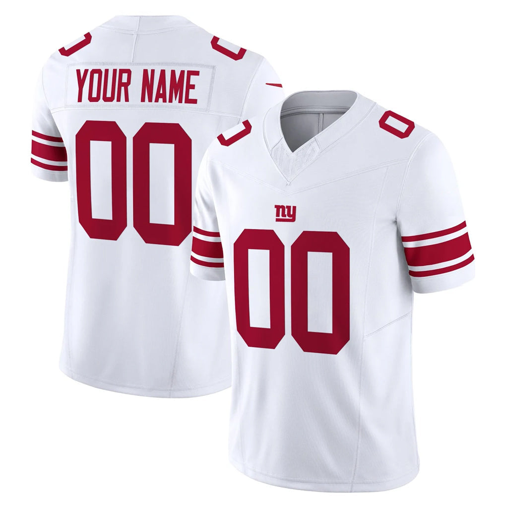 Punc Custom NY.Giants White Limited Vapor F.U.S.E. Home Game Any Name & Numbers Stitched Jerseys