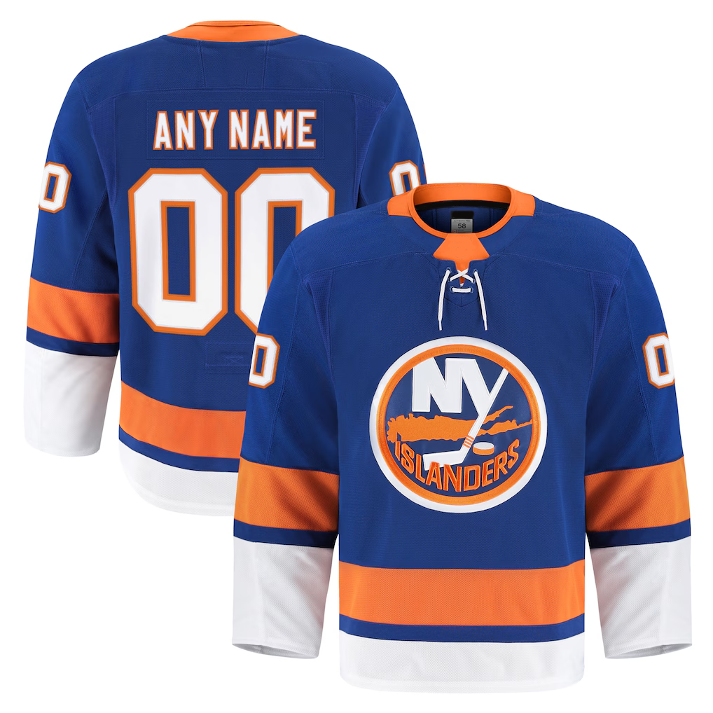 Punc Custom NY.Islanders Royal Home Authentic Pro Jerseys