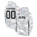 Punc Custom NY.Jets Arctic Camo Salute to Service Pullover Hoodies Limited Game Any Name & Numbers Stitched Jerseys