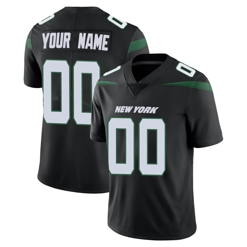Punc Custom NY.Jets Black Limited Vapor Home Game Any Name & Numbers Stitched Jerseys