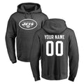 Punc Custom NY.Jets Gray Pullover Hoodies Limited Game Any Name & Numbers Stitched Jerseys